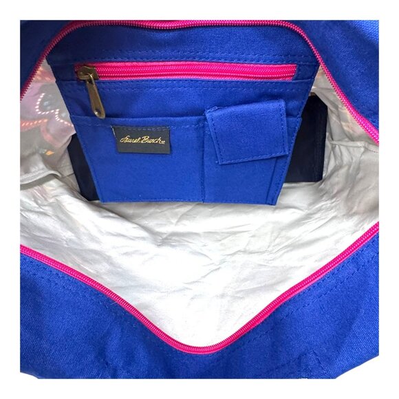 Laurel Burch Colorful Black Cat Shoulder Purse Pocketbook Canvas Tote Bag NEW - Picture 16 of 16